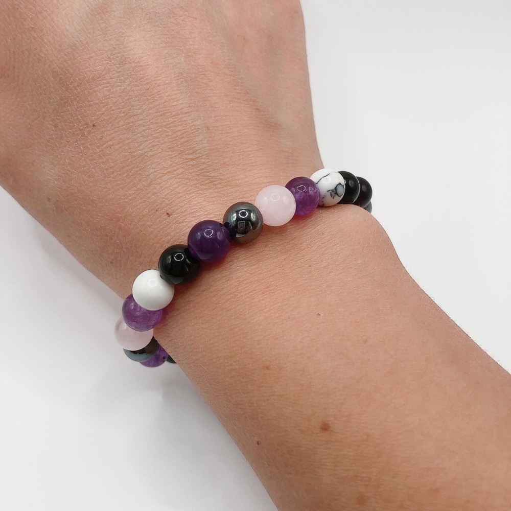 8mm Natural Stone Stress Relief/Calm/Relaxation Bracelet